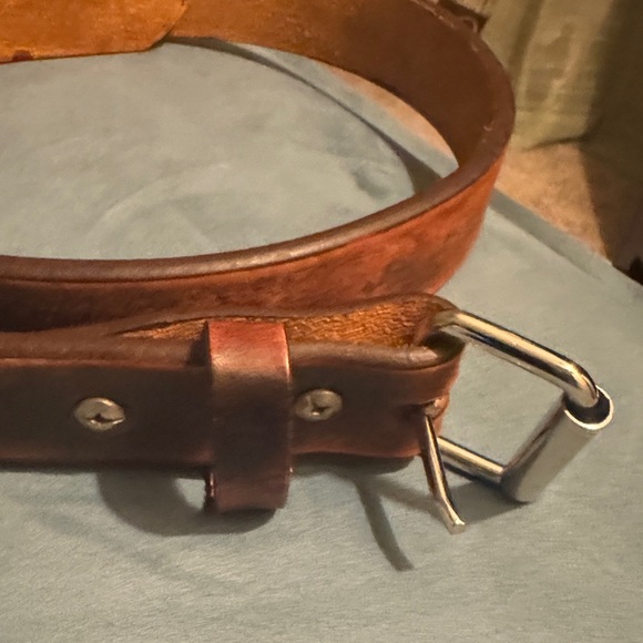 1791 GunLeather Men's Premium Brown Leather Belt pants size 32, gun belt size 36 - Picture 4 of 11